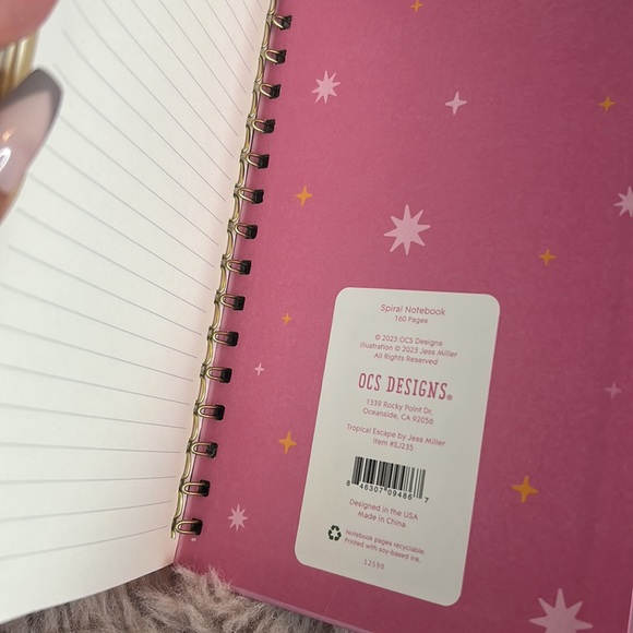 Cocktail Spiral Notebook + Extra pink drink 🍹 🍸 small notebook - Picture 3 of 9